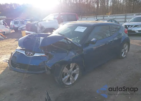 2017 Hyundai Veloster Value Edition from USA, damaged, VIN KMHTC6AD1HU322669